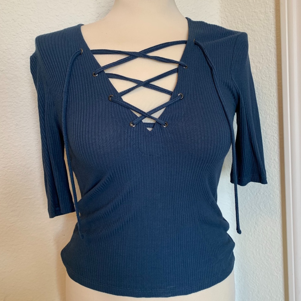 Topshop Blue Top